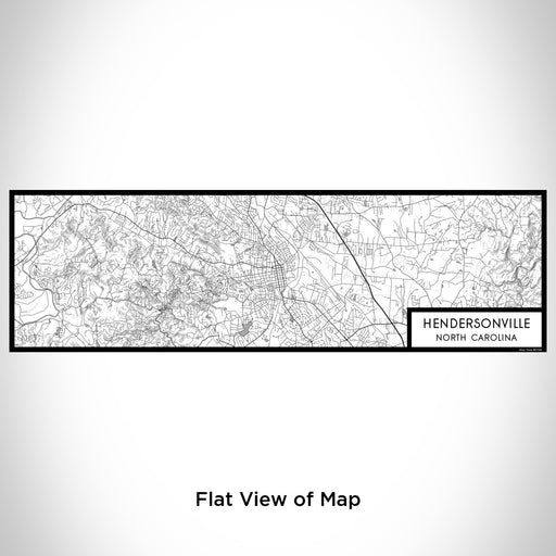 Flat View of Map Custom Hendersonville North Carolina Map Enamel Mug in Classic
