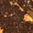 Hendersonville North Carolina Map Print in Ember Style Zoomed In Close Up Showing Details