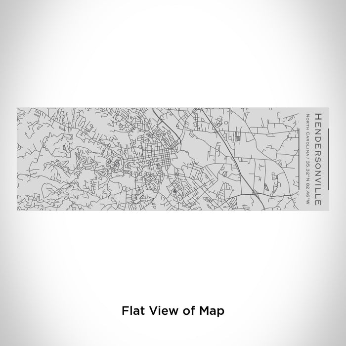 Rendered View of Hendersonville North Carolina Map Engraving on 10oz Stainless Steel Insulated Cup with Sipping Lid