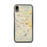 Custom iPhone XR Hendersonville North Carolina Map Phone Case in Woodblock
