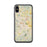 Custom iPhone X/XS Hendersonville North Carolina Map Phone Case in Woodblock