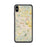 Custom iPhone XS Max Hendersonville North Carolina Map Phone Case in Woodblock