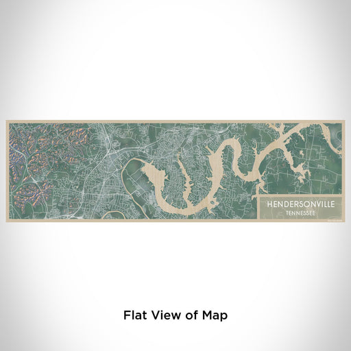 Flat View of Map Custom Hendersonville Tennessee Map Enamel Mug in Afternoon