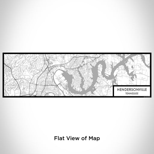 Flat View of Map Custom Hendersonville Tennessee Map Enamel Mug in Classic