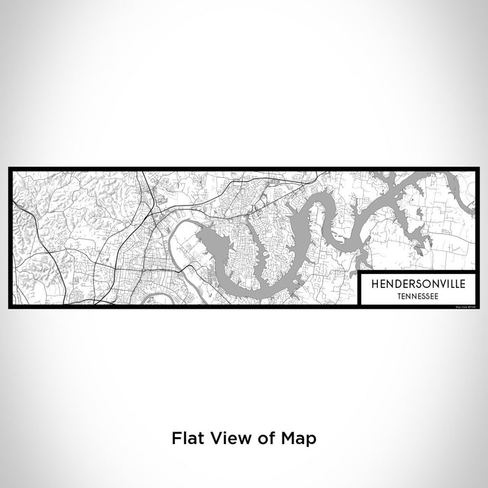 Flat View of Map Custom Hendersonville Tennessee Map Enamel Mug in Classic