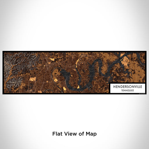 Flat View of Map Custom Hendersonville Tennessee Map Enamel Mug in Ember