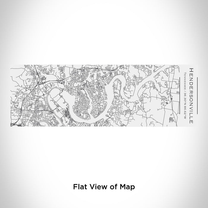 Rendered View of Hendersonville Tennessee Map Engraving on 10oz Stainless Steel Insulated Cup with Sliding Lid in White