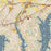 Hendersonville Tennessee Map Print in Woodblock Style Zoomed In Close Up Showing Details
