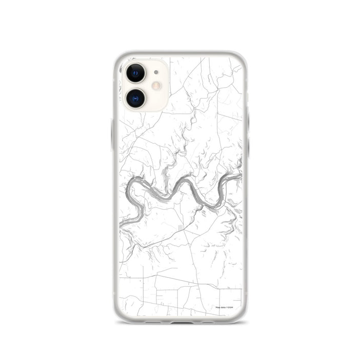 Custom iPhone 11 Henry's Bend Pennsylvania Map Phone Case in Classic