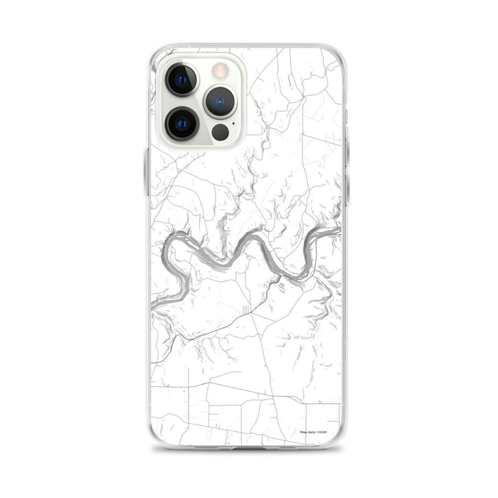 Custom iPhone 12 Pro Max Henry's Bend Pennsylvania Map Phone Case in Classic