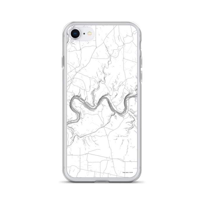 Custom iPhone SE Henry's Bend Pennsylvania Map Phone Case in Classic