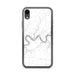 Custom iPhone XR Henry's Bend Pennsylvania Map Phone Case in Classic