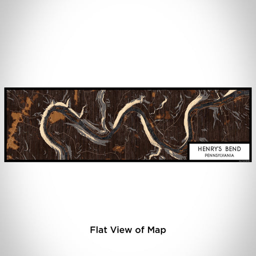 Flat View of Map Custom Henry's Bend Pennsylvania Map Enamel Mug in Ember