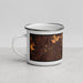 Left View Custom Hermitage Pennsylvania Map Enamel Mug in Ember