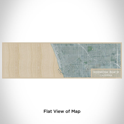 Flat View of Map Custom Hermosa Beach California Map Enamel Mug in Afternoon