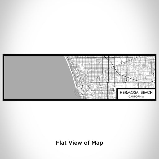 Flat View of Map Custom Hermosa Beach California Map Enamel Mug in Classic