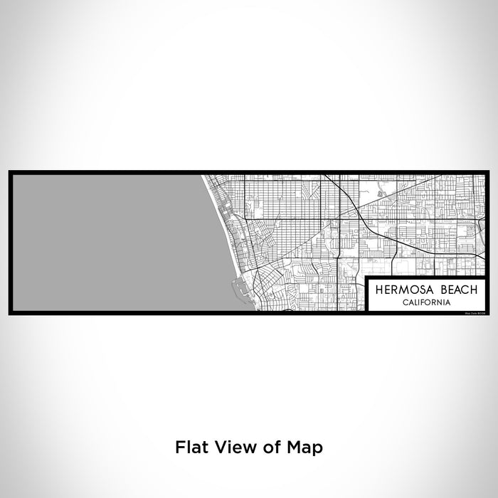 Flat View of Map Custom Hermosa Beach California Map Enamel Mug in Classic