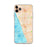 Custom iPhone 11 Pro Max Hermosa Beach California Map Phone Case in Watercolor