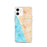 Custom iPhone 12 Hermosa Beach California Map Phone Case in Watercolor