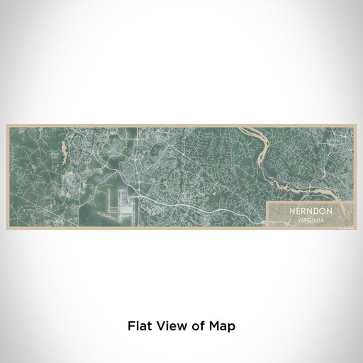 Flat View of Map Custom Herndon Virginia Map Enamel Mug in Afternoon