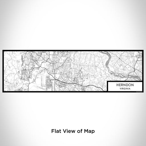 Flat View of Map Custom Herndon Virginia Map Enamel Mug in Classic