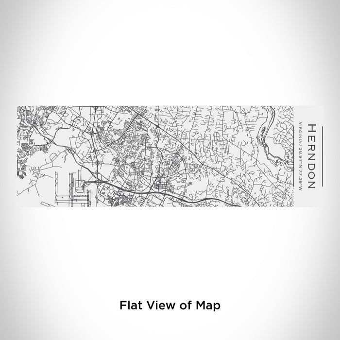 Rendered View of Herndon Virginia Map Engraving on 10oz Stainless Steel Insulated Cup with Sliding Lid in White