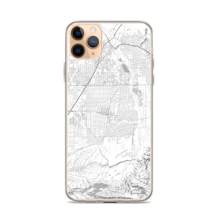 Custom iPhone 11 Pro Max Hesperia California Map Phone Case in Classic