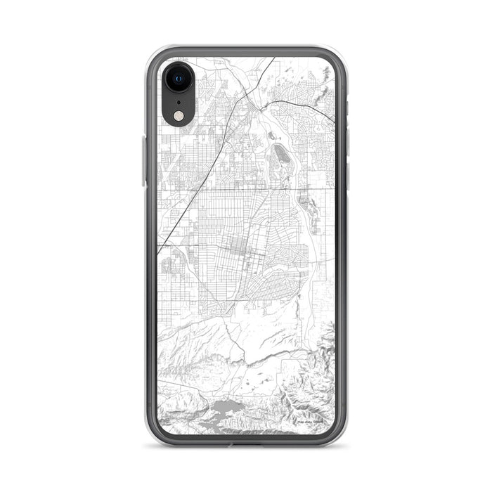 Custom iPhone XR Hesperia California Map Phone Case in Classic