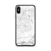 Custom iPhone X/XS Hesperia California Map Phone Case in Classic