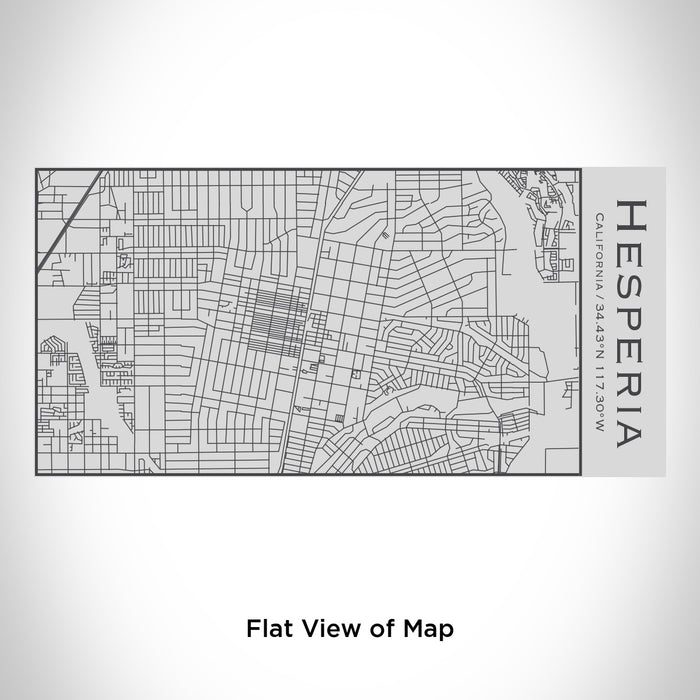 Rendered View of Hesperia California Map Engraving on 17oz Stainless Steel Insulated Cola Bottle
