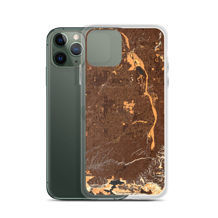 Custom Hesperia California Map Phone Case in Ember
