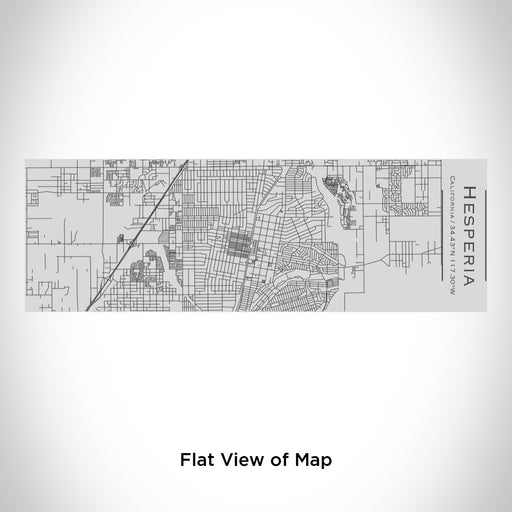 Rendered View of Hesperia California Map Engraving on 10oz Stainless Steel Insulated Cup with Sipping Lid