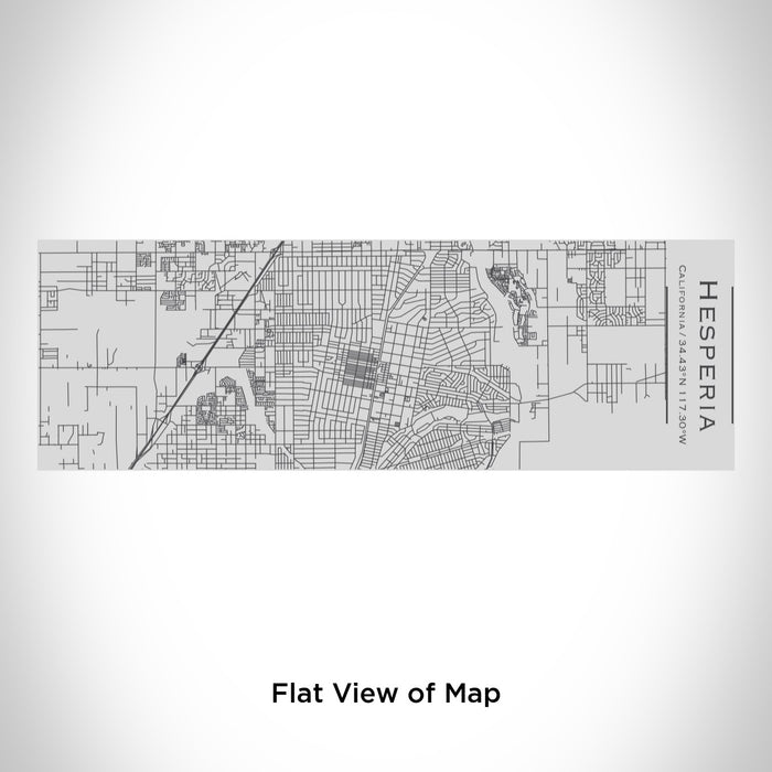 Rendered View of Hesperia California Map Engraving on 10oz Stainless Steel Insulated Cup with Sipping Lid
