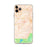 Custom iPhone 11 Pro Max Hesperia California Map Phone Case in Watercolor