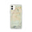 Custom iPhone 11 Hesperia California Map Phone Case in Woodblock