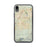 Custom iPhone XR Hesperia California Map Phone Case in Woodblock