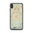 Custom iPhone XS Max Hesperia California Map Phone Case in Woodblock
