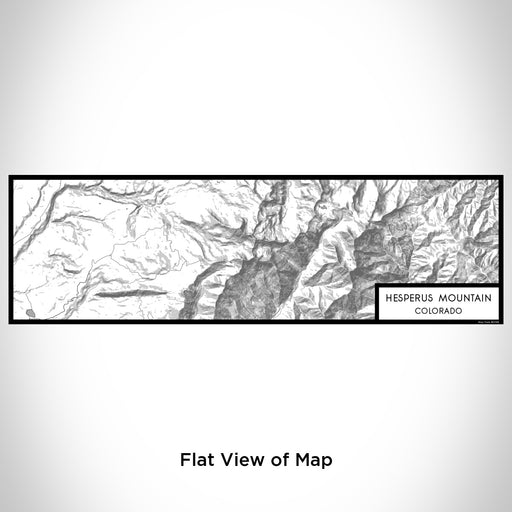 Flat View of Map Custom Hesperus Mountain Colorado Map Enamel Mug in Classic