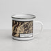 Right View Custom Hesperus Mountain Colorado Map Enamel Mug in Ember