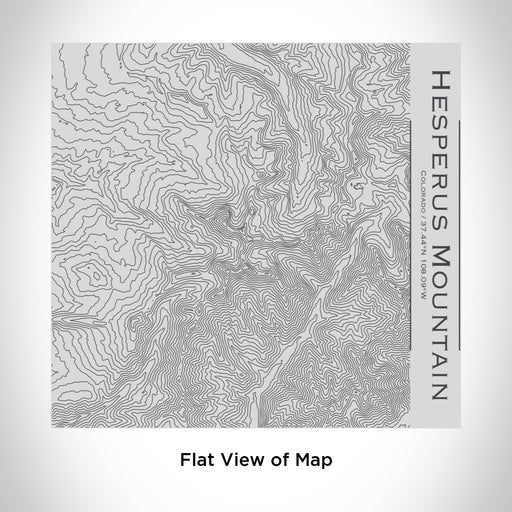 Rendered View of Hesperus Mountain Colorado Map Engraving on 17oz Stainless Steel Insulated Tumbler