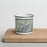 Front View Custom Hesperus Mountain Colorado Map Enamel Mug in Woodblock on Cutting Board