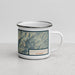 Right View Custom Hesperus Mountain Colorado Map Enamel Mug in Woodblock