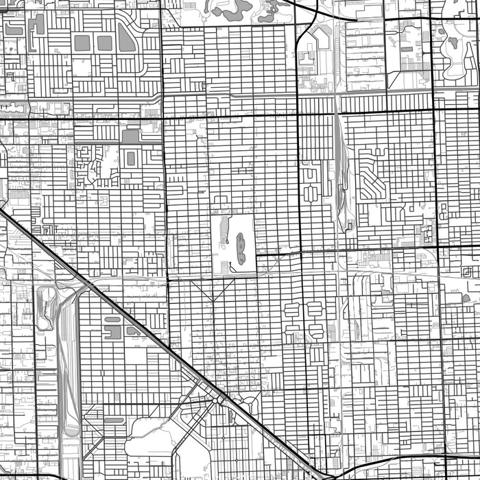 Hialeah - Florida Map Print in Classic — JACE Maps