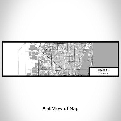 Flat View of Map Custom Hialeah Florida Map Enamel Mug in Classic