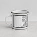 Left View Custom Hialeah Florida Map Enamel Mug in Classic