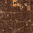 Hialeah Florida Map Print in Ember Style Zoomed In Close Up Showing Details