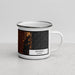 Right View Custom Hialeah Florida Map Enamel Mug in Ember