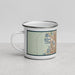 Left View Custom Hialeah Florida Map Enamel Mug in Woodblock