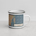 Right View Custom Hialeah Florida Map Enamel Mug in Woodblock