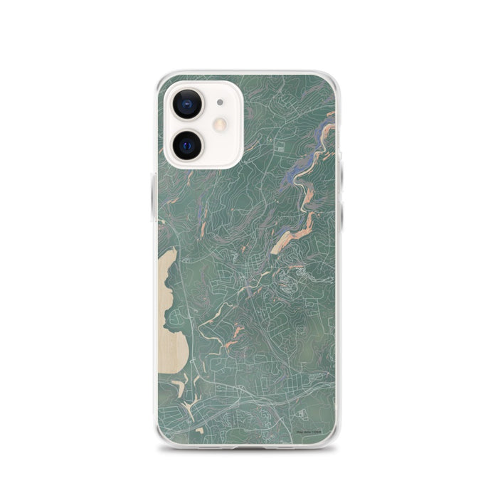 Custom iPhone 12 High Bridge New Jersey Map Phone Case in Afternoon
